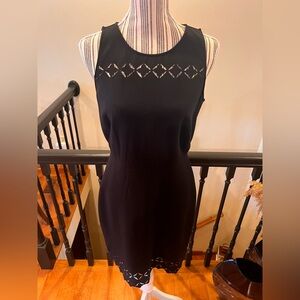 LOFT Black Dress with Cutout Detail